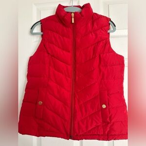 Charter Club Vibrant Red Quilted Vest